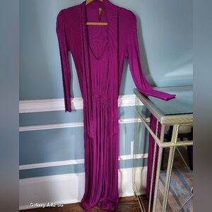Elegant Purple Maxi Dress
